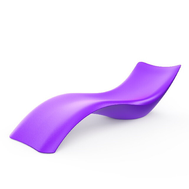Шезлонг LIW Unpool для бассейна (лежак), 3D-пластик (полиэтилен), цветной (Deep Violet)