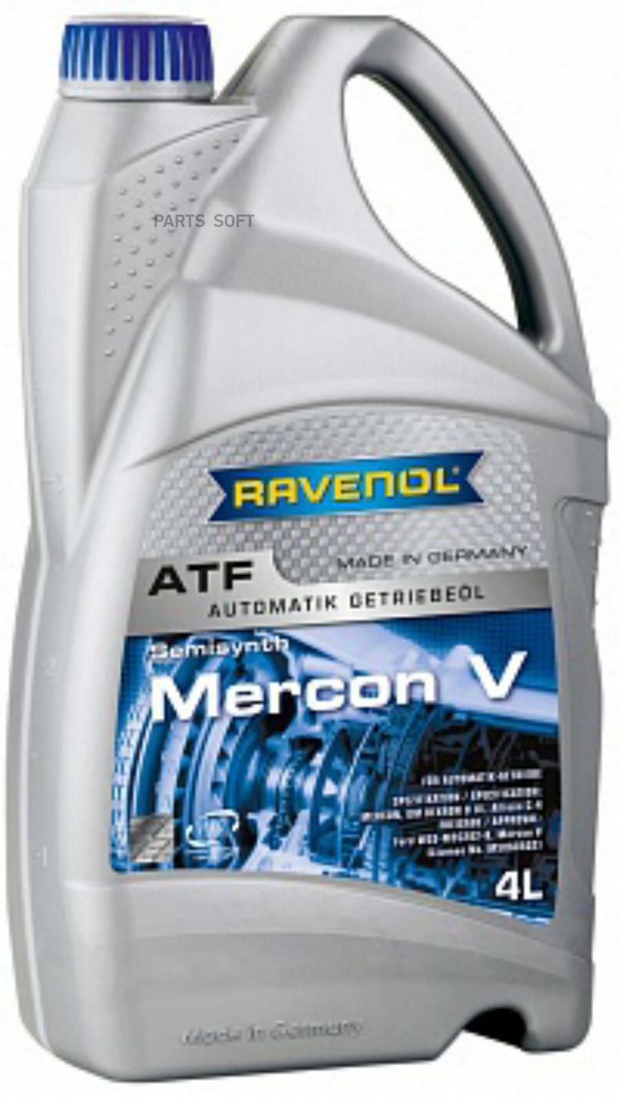 RAVENOL 1212101-004-01-999 Трансмиссионное масло RAVENOL ATF Mercon V ( 4л) new