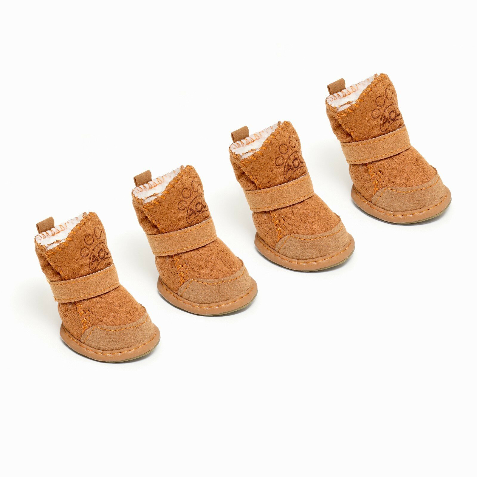 Ботинки Элеганс, набор 4 шт, размер 1 (подошва 4 х 3 см) коричневые - фотография № 1