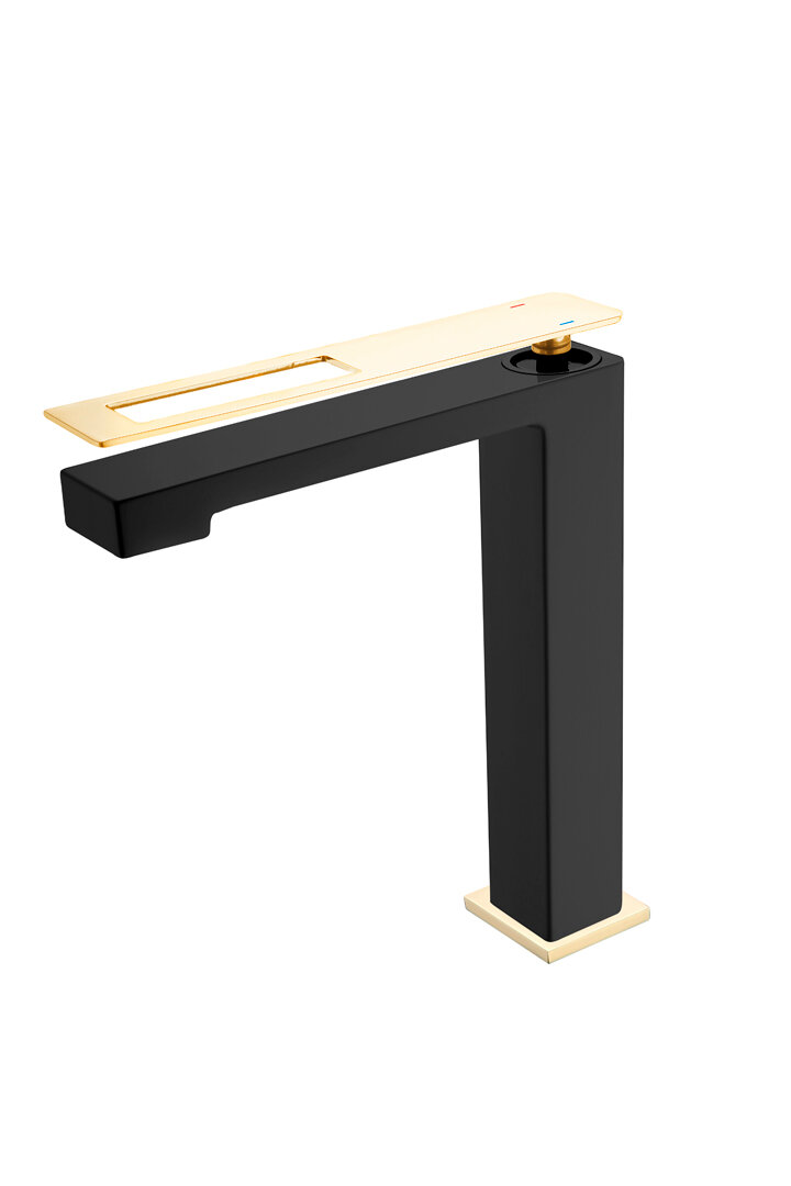 Boheme Смеситель Q для умыв. выс. BlackGold_Комплект 142-BG