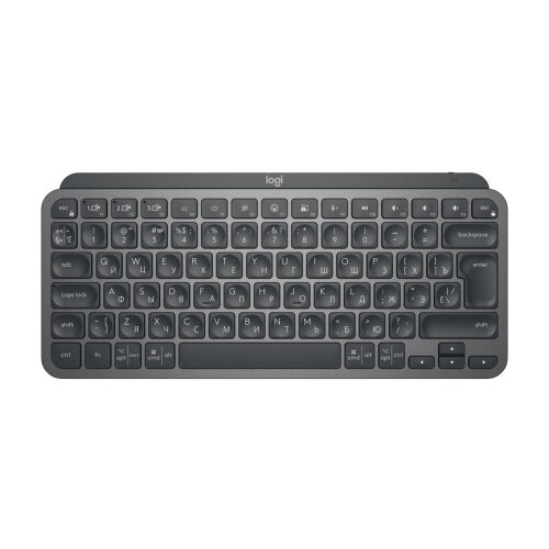 Компактная беспроводная клавиатура с подсветкой Logitech MX Keys Mini с подсветкой, графит (920-010501)