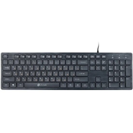 Клавиатура оклик Oklick 520M2U черный/черный USB slim