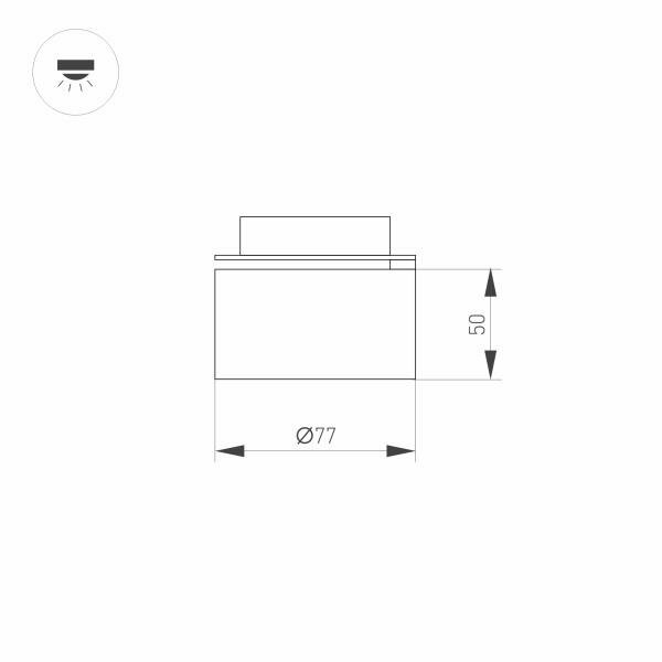 Arlight Светодиодный модуль Arlight Plurio-Lamp-R77-9W Day4000 031826 - фотография № 2