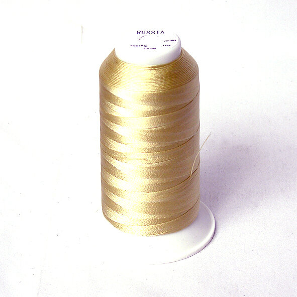 Нитки 60 капрон для швейной машинки (50к-1000м)(арт.103) цв. молочный