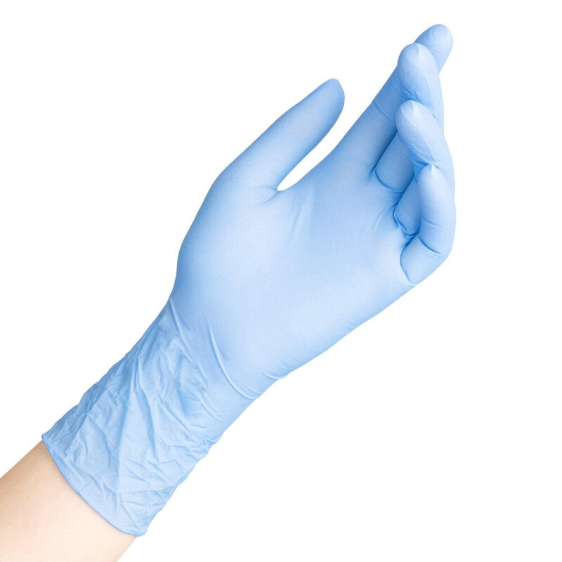 Мед. смотров. перчатки SC смотровые нитрил. (3031) голуб. ZN 303(XS),100п/уп