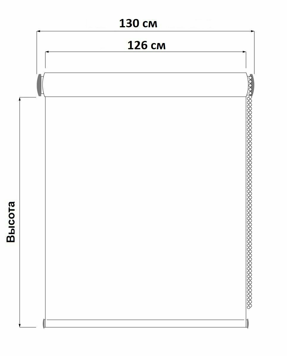 Рулонная штора Альфа Бирюзовый 126х150см - фотография № 8