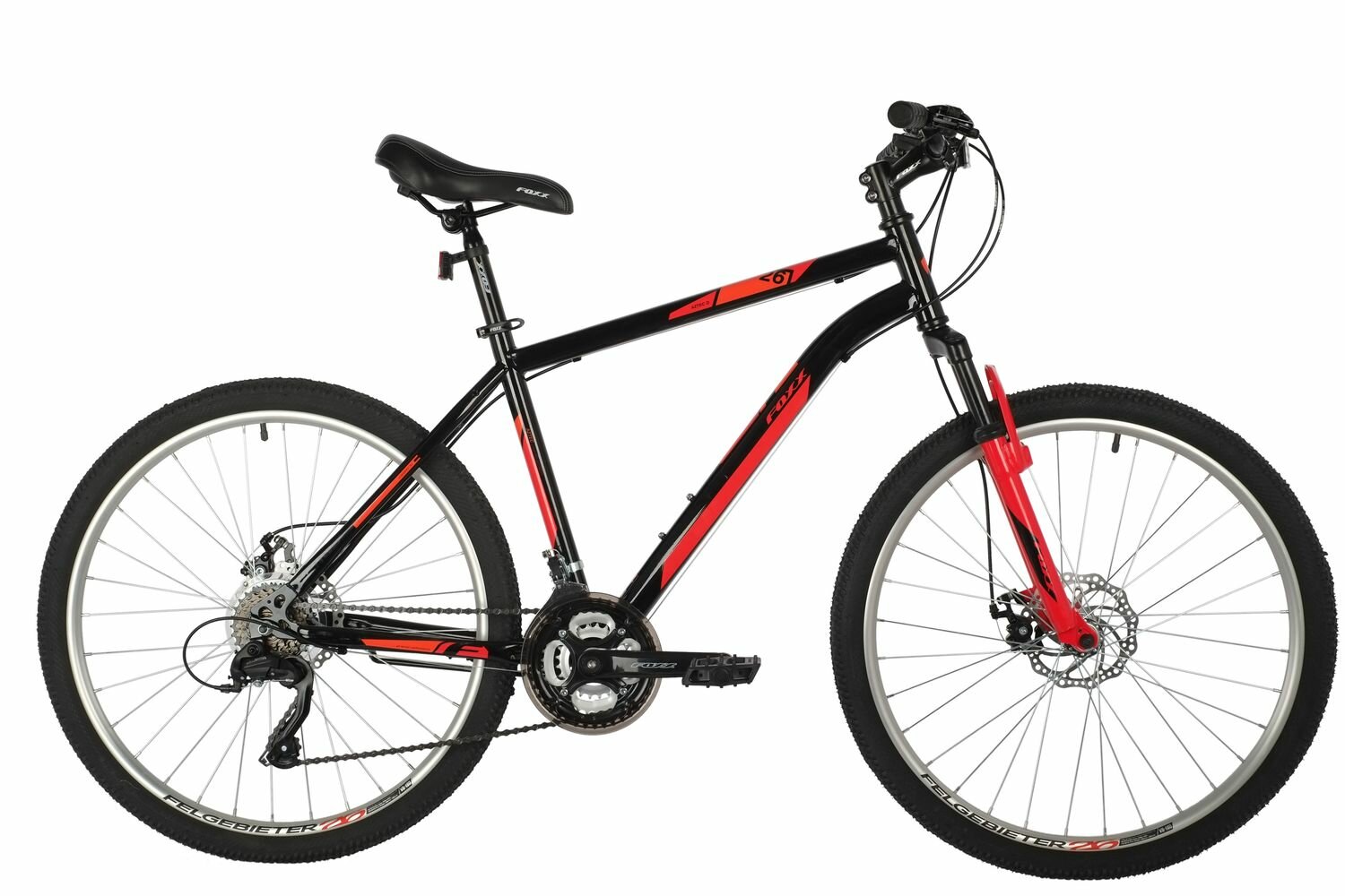 Велосипед Foxx Aztec D (2021) горный рам.:16" кол.:26" красный 17.5кг (26SHD.AZTECD.16RD1) - фото №1