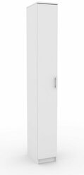Шкаф Эконом-201e распашной белый классический для прихожей