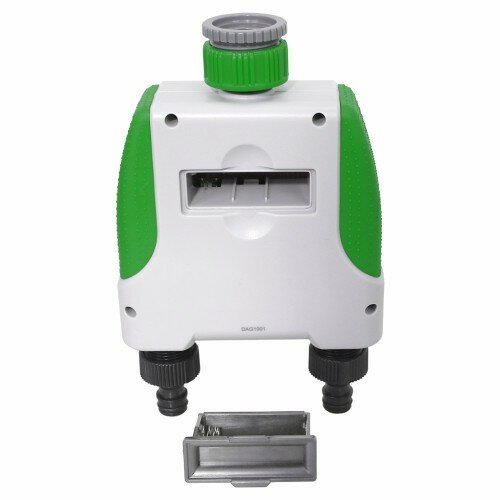 Двухканальный электронный таймер полива Green Helper GA-328-2 зоны - фотография № 2