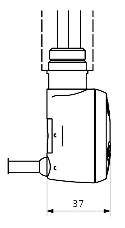 Терморегулятор Terma MEG 1.0 300 w Хром ( мег ) скрытый монтаж - фотография № 5