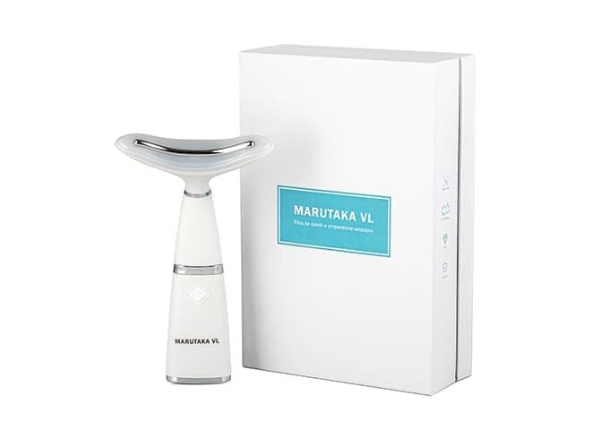 Аппарат для омоложения и подтяжки кожи шеи Marutaka Vibro Lift Массажер для лица - фотография № 1