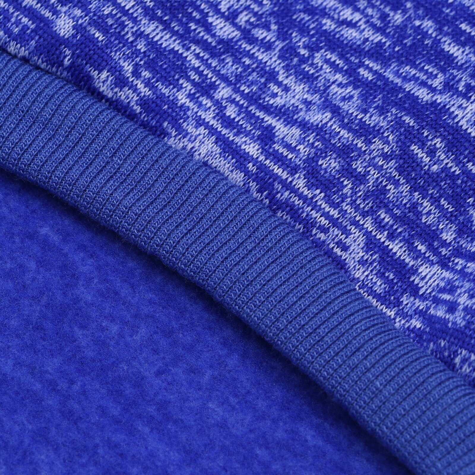 Свитер меланжевый, размер S (ДС 20, ОШ 23, ОГ 25 см), синий - фотография № 8