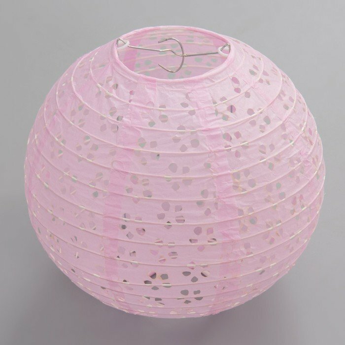 Абажур нежно-розовый d.20 см (комплект из 9 шт) - фотография № 1