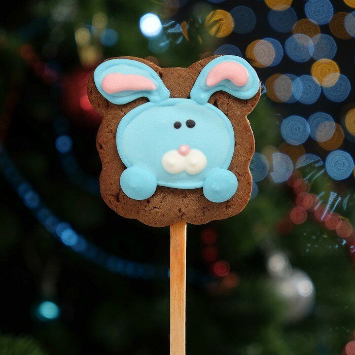 Печенье шоколадное на палочке «Зимнее», 30 г - фотография № 4