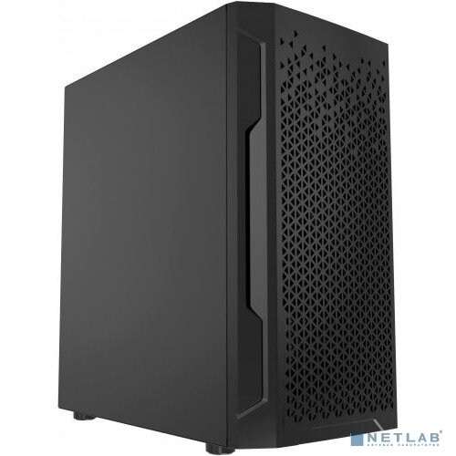 Powercase Корпус Powercase Корпус Mistral Micro Z2B SI, Non Window, Mesh, 2x 120mm fan, чёрный, mATX (CMIMZB-F2SI) чёрный