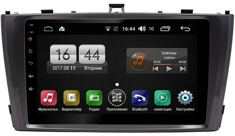 Штатная магнитола для Toyota Avensis 2009-2013 - FarCar TM1224M на Android 10, 8-ядер, 2Гб-32Гб, встроен 4G модем