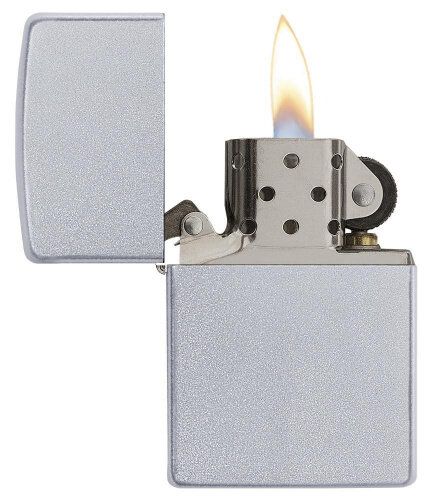 Зажигалка с покрытием Satin Chrome Zippo арт. 205 - фотография № 2