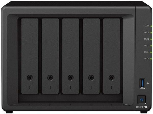 СХД настольное исполнение 5BAY NO HDD USB3 DS1522+ SYNOLOGY