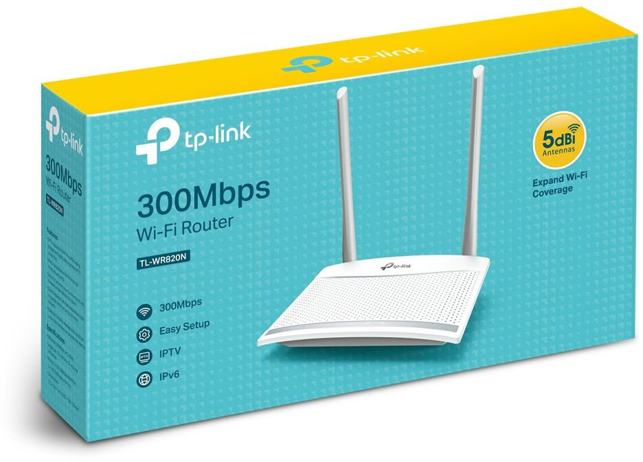 Wi-Fi роутер TP-Link TL-WR820N Wi-Fi 4 (802.11n)