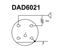 DPA DAD3056 переходник c MicroDot на Lectrosonics LM, SM, UM Series (for Low DC Microphones)