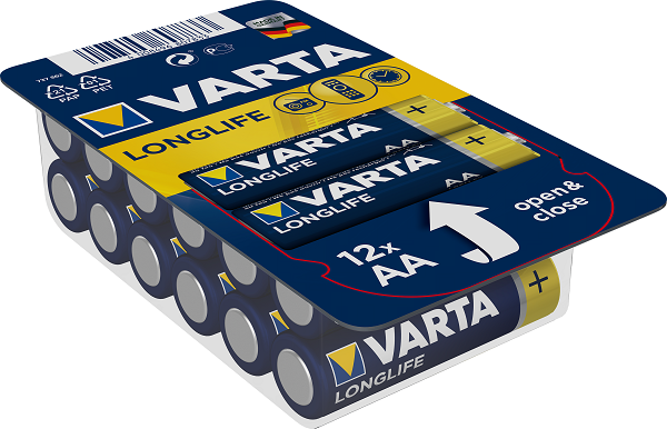 Батарейка VARTA LONGLIFE AA/LR06 12 шт.