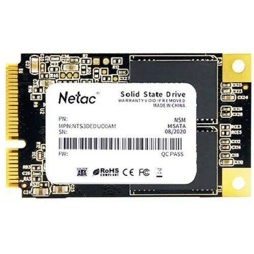 Netac SSD mSATA 2.0Tb N5M Series Retail SATA3, up to 560 520MBs, 3D NAND, 1120TBW