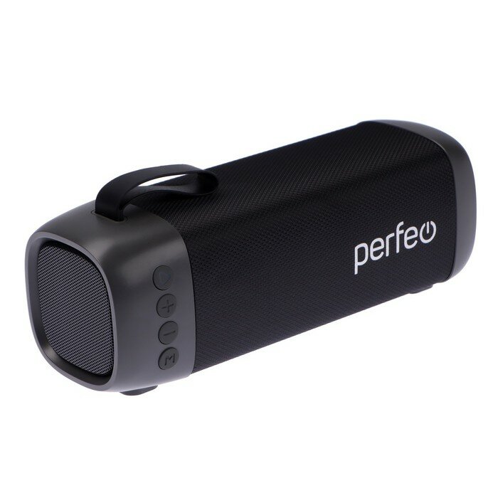 Perfeo Портативная колонка Perfeo COZY, FM, MP3, microSD, USB, AUX, 8 Вт, 1800 мАч, черная