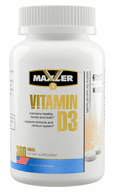 Maxler Vitamin D3, 360 .