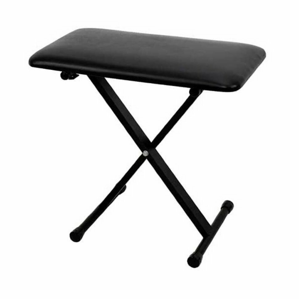 фото GEWA Keyboard Bench Black стул для синтезатора Х-образный, складной, черный (900530)