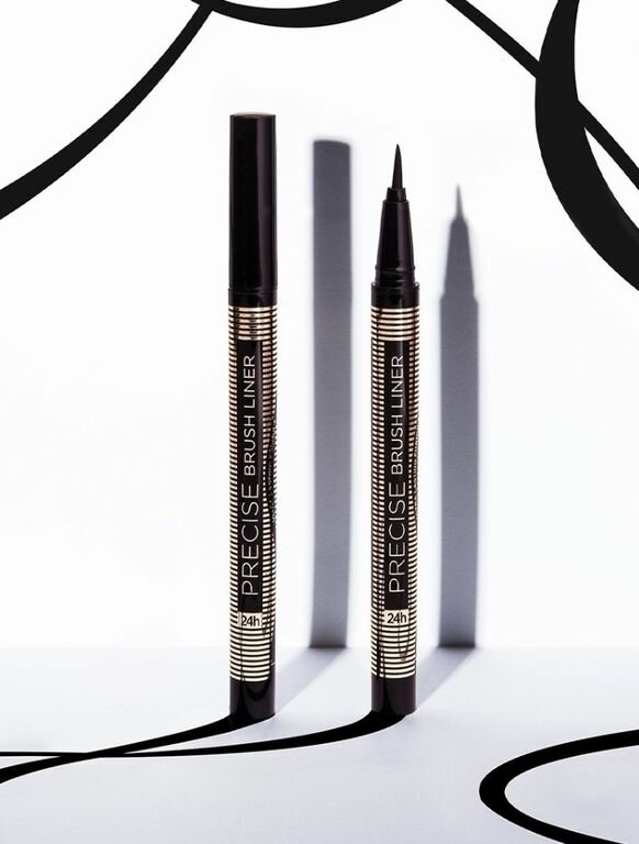 Eveline Подводка фломастер для глаз ультрастойкая серии Precise Brush liner