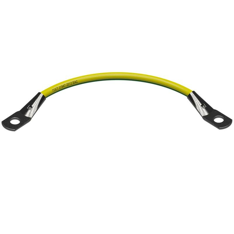 фото Проводник заземляющий универсальный M6 PZU M6 (медный провод с наконечниками) КМ LN0067