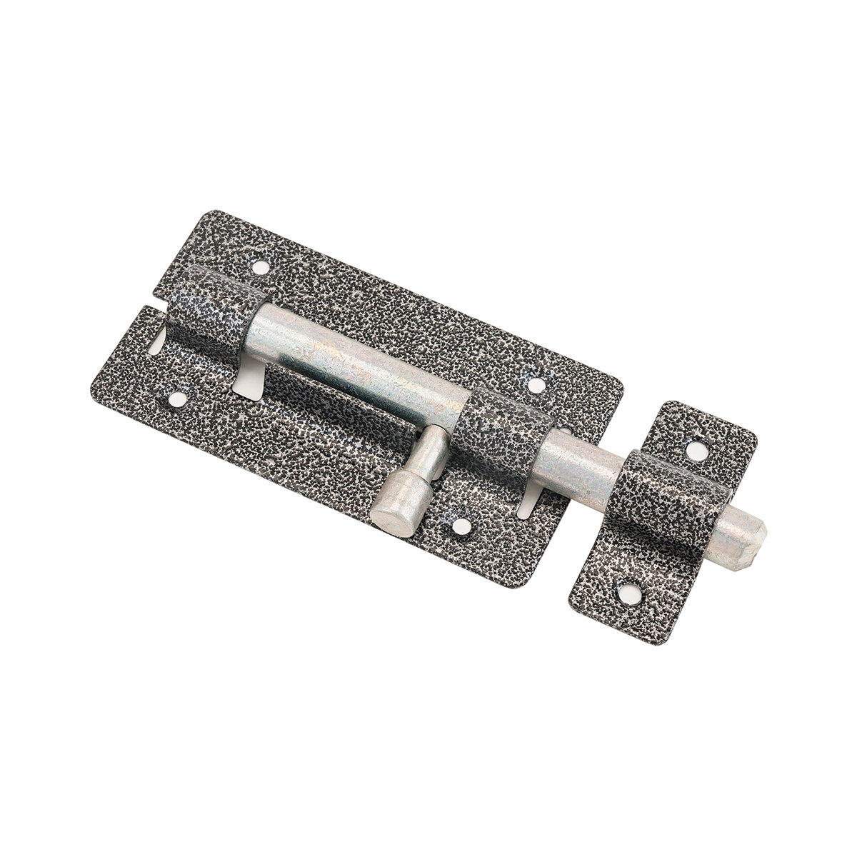 фото Засов дверной круглый Секрет ЗД-01, серебро антик