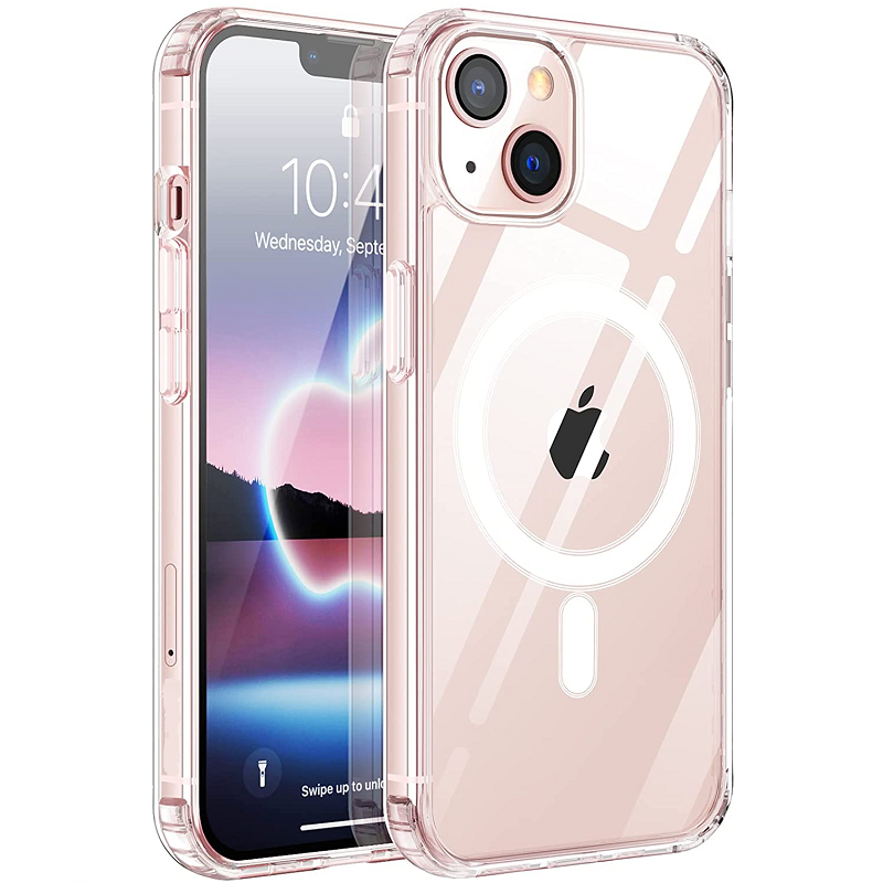 Силиконовый чехол Silicone Case Clear Case Magsafe для Apple iPhone 13