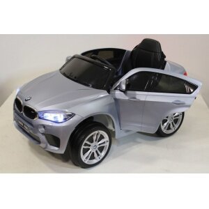 Электромобиль-джип Rivertoys BMW X6M JJ2199 silver glanec