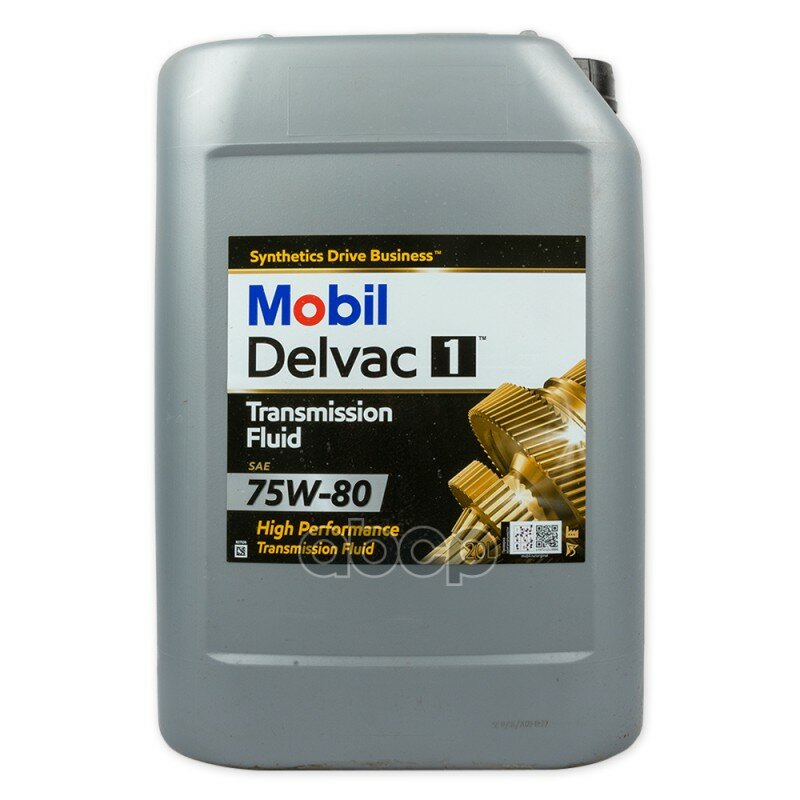 Mobil Delvac 1 Transmission Fluid 75w80, Масло Трансмиссионное Api Gl-4, 20 Л. Mobil арт. 155220