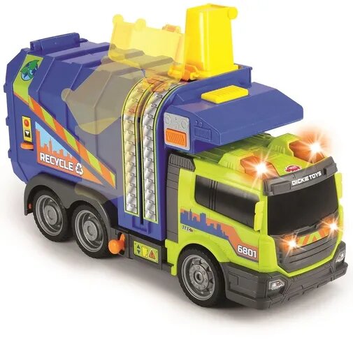 Машинка мусоровоз 39 см свет звук Dickie Toys