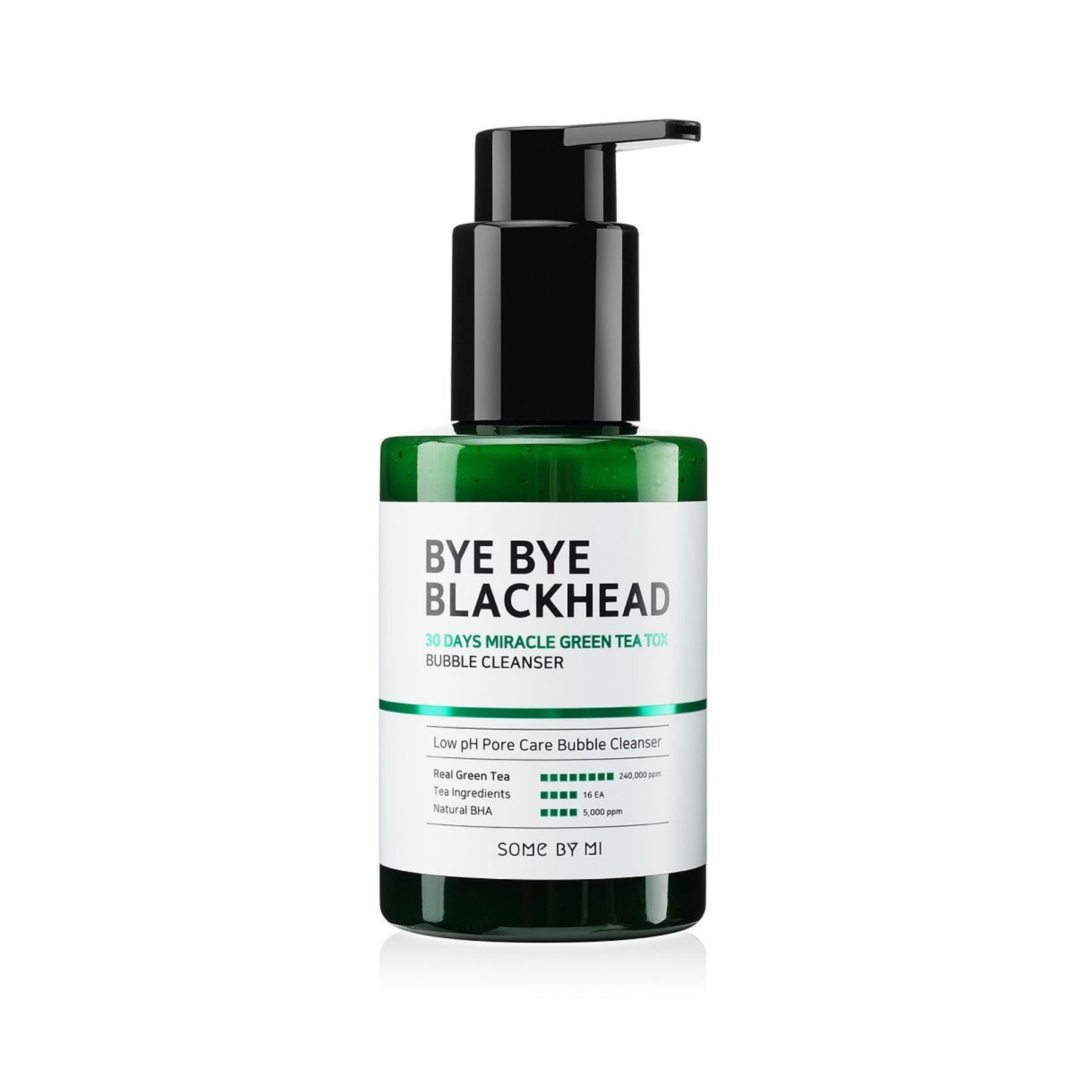 SOME BY MI Пузырьковая маска-пенка для лица с экстрактом зеленого чая BYE BYE BLACKHEAD CLEANSER, 120 мл