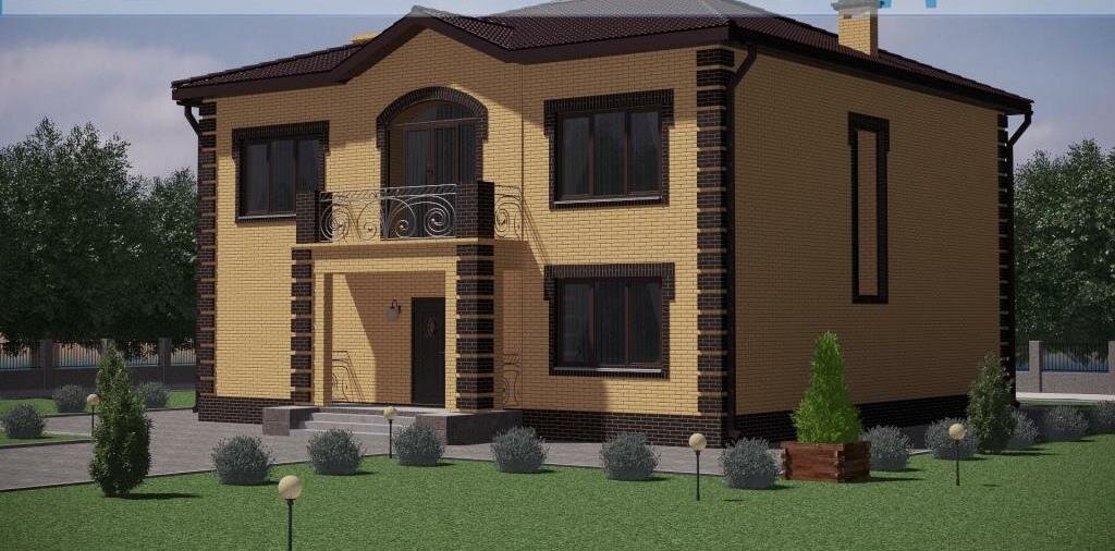 Проект жилого дома SD-proekt 22-0023 (3241 м2 139*1351 м керамический блок 440 мм облицовочный кирпич)
