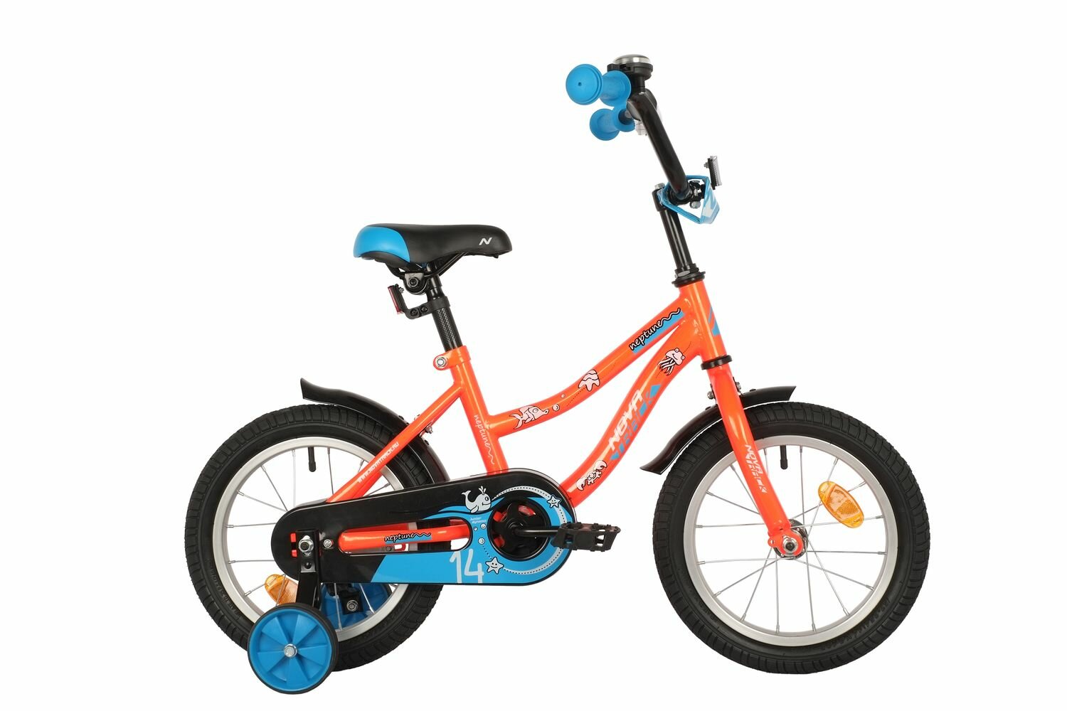 Детский велосипед Novatrack Neptune 14 Оранжевый (2019)