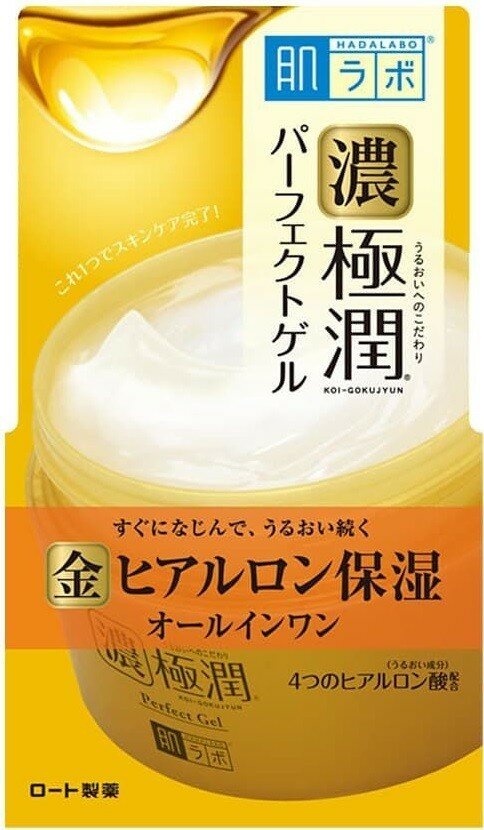 Rohto HADA LABO Gokujyun Perfect Gel Гель для лица 3 в 1 для всех типов кожи 100 гр