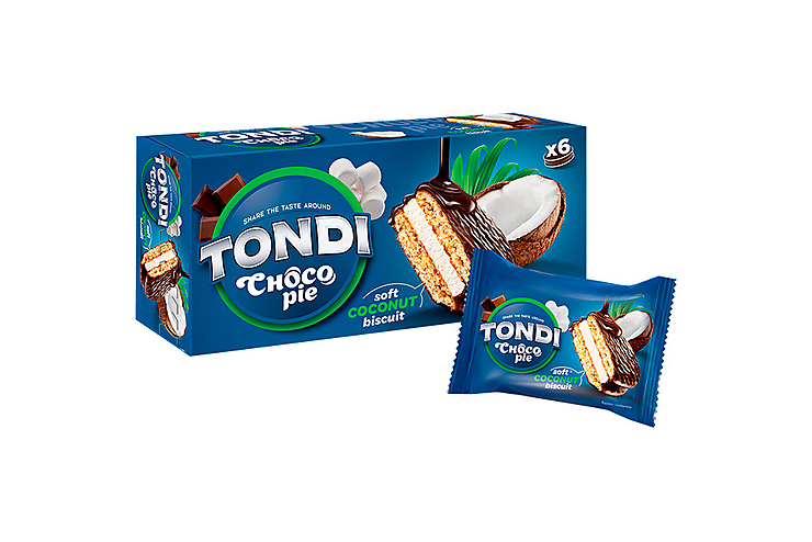 Tondi, choco Pie кокосовый, 180 грамм