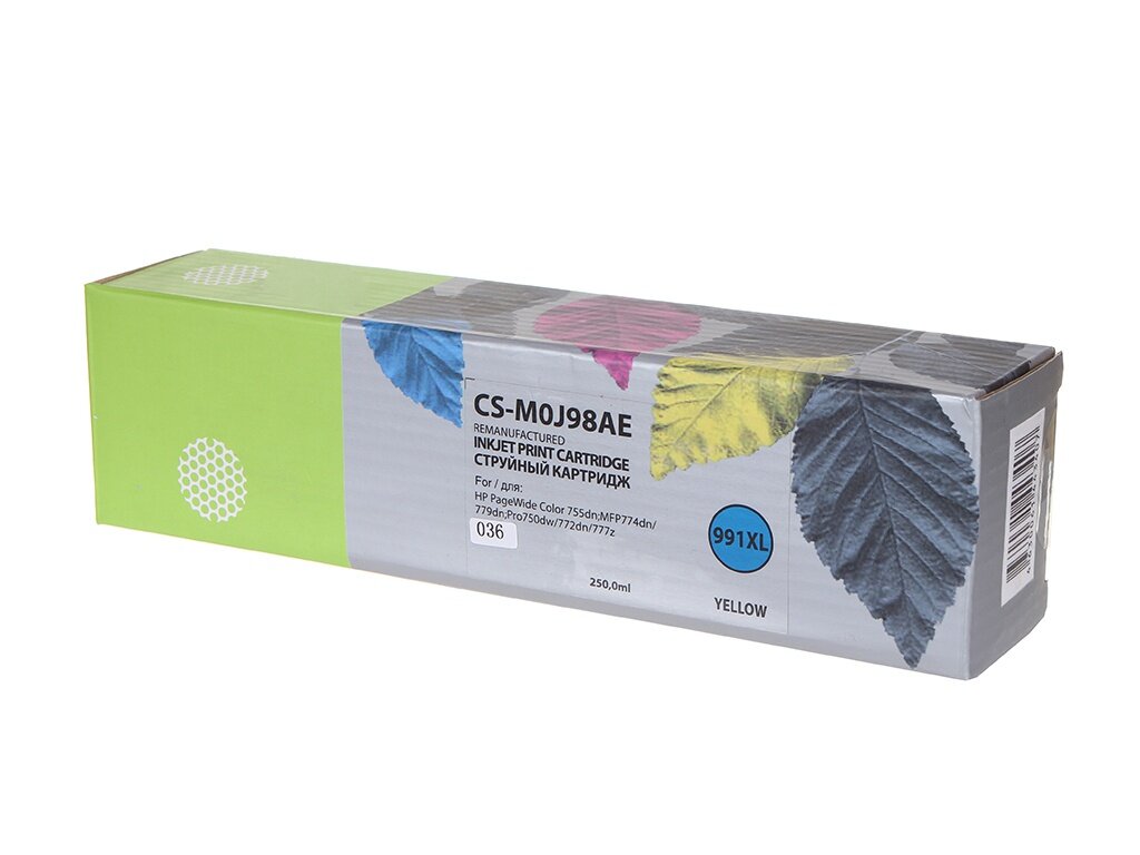 Картридж Cactus CS-M0J98AE Yellow для HP PW 755dn/MFP774dn/779dn/Pro750dw/772dn