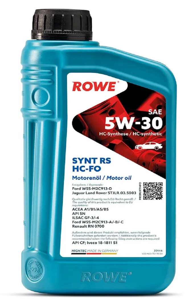 Моторное масло ROWE HIGHTEC SYNT RS 5W-30 HC-FO (1 л)