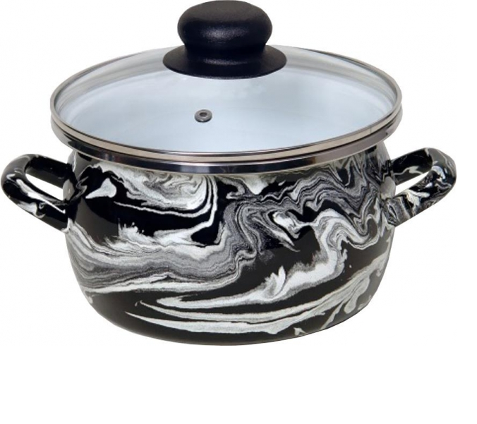 фото Кастрюля сантэкс Шейк Черно-белый 3 л 1-2430112