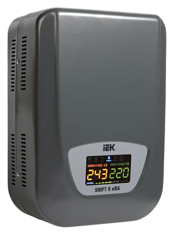 Стабилизатор напряжения IEK Shift черный (ivs12-1-08000)