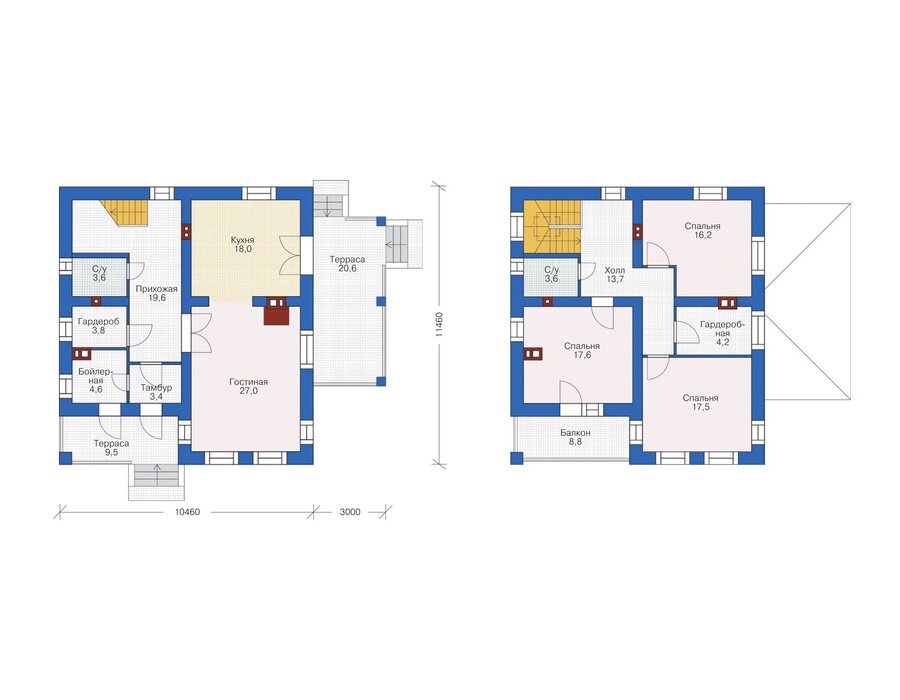 Проект дома Plans-72-81 (153 кв.м, кирпич) - фотография № 2