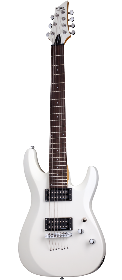 Schecter C-8 Deluxe SWHT Гитара электрическая восьмиструнная крепление грифа: на болтах