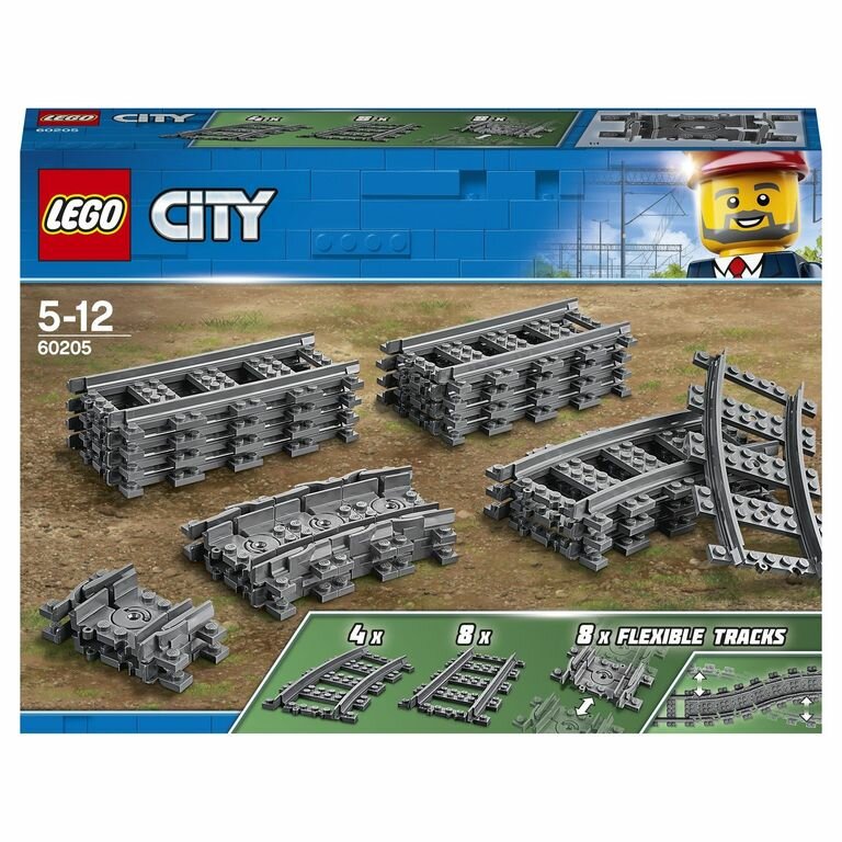 LEGO City Конструктор Рельсы, 60205