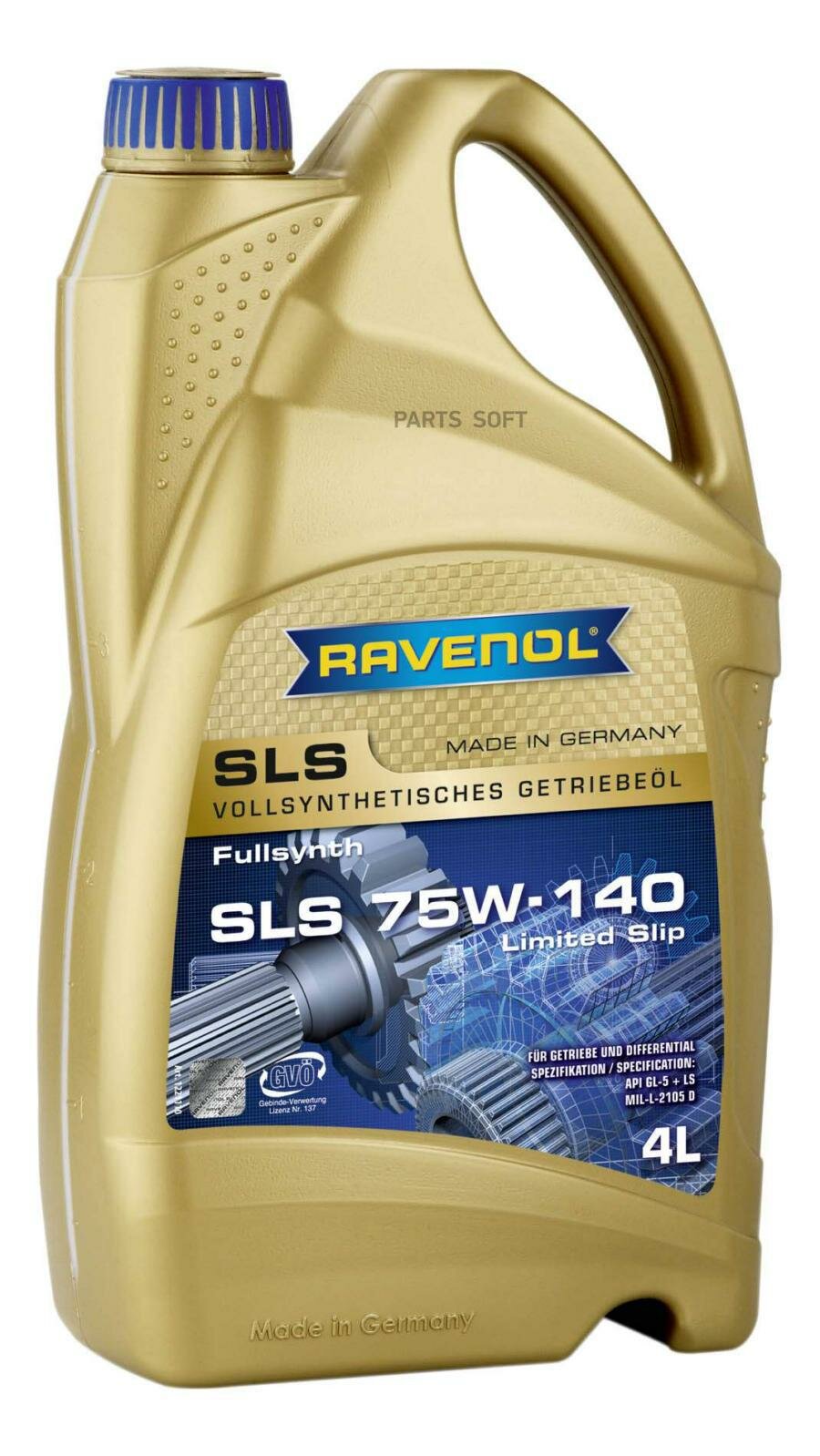 RAVENOL 1221110-004-01-999   RAVENOL SLS SAE 75W-140 GL-5 + LS ( 4) new