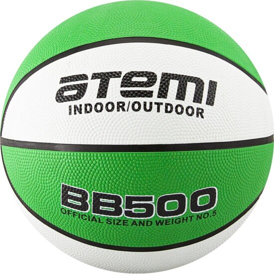 Мяч баскетбольный ATEMI BB500, размер 7, резина, 8 панелей